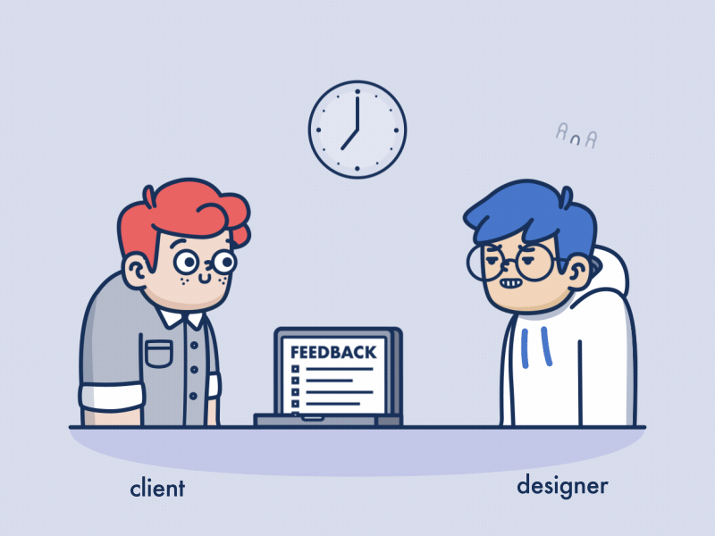 Designer and client feedback