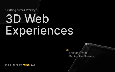 Crafting Award-Worthy 3D Web Experiences: Lessons from Behind the Scenes